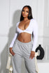 Clean V Neck Long Sleeve Top